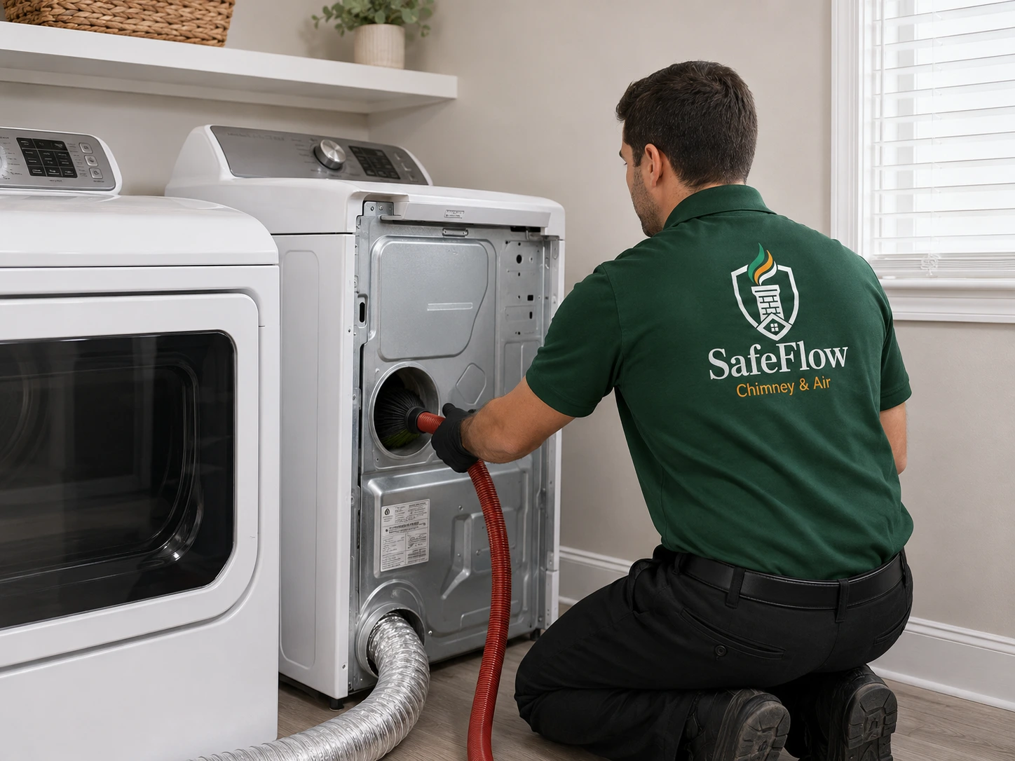SafeFlow Chimney & Air - DRYER VENT CLEANING​​ SERVICE